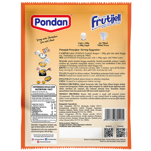 Frutijell Bubuk Konnyaku Jelly Siap Pakai Rasa Jeruk 6g