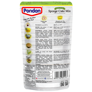 Pondan Sponge Pandan Cake Mix 200g Pouch