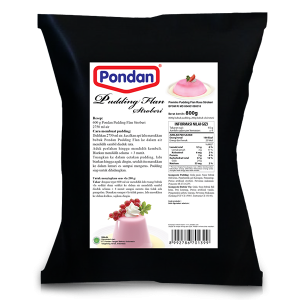 Pondan Premiks Pudding Flan Rasa Stroberi 800g