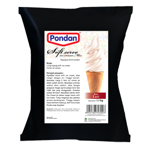 Pondan Soft Ice Cream Rasa Leci 1.1kg