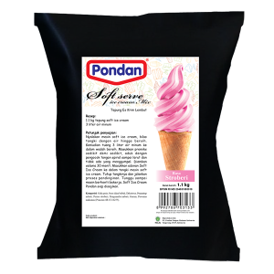 Pondan Soft Ice Cream Rasa Stroberi 1.1kg