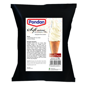 Pondan Soft Ice Cream Rasa Yogurt Plain 1.1kg