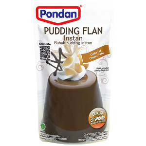 Pondan Pudding Flan Instan Rasa Cokelat 100g (Pouch)