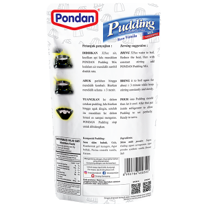Pondan Pudding Bubuk Siap Pakai Rasa Vanila 100g