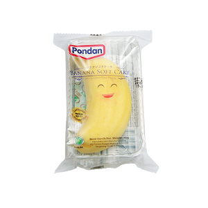Pondan Banana Soft Cake Rasa Original (RTE)